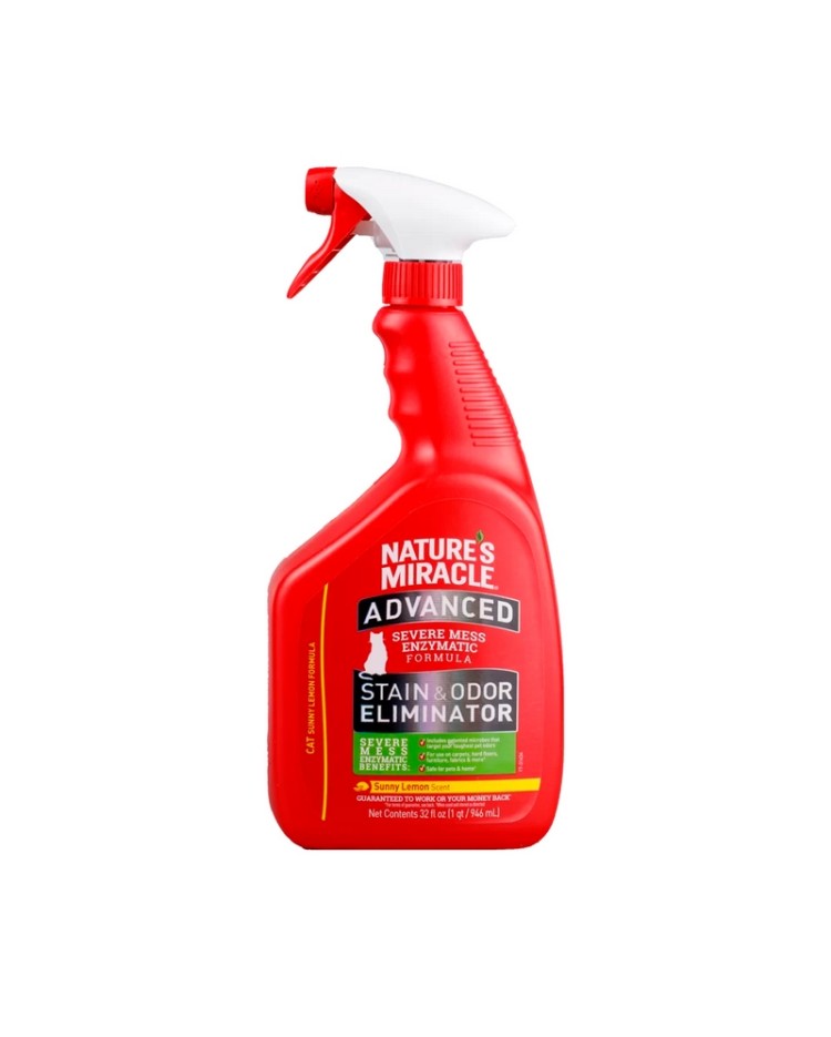 Nature Miracle Gato Eliminador De Manchas Y Olores Advanced 32 Oz