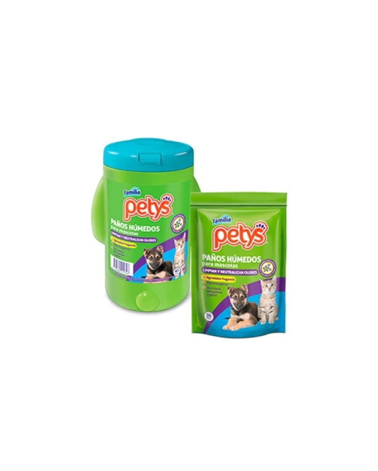 Pañitos Humedos Petys Repuesto X 35 Unidades