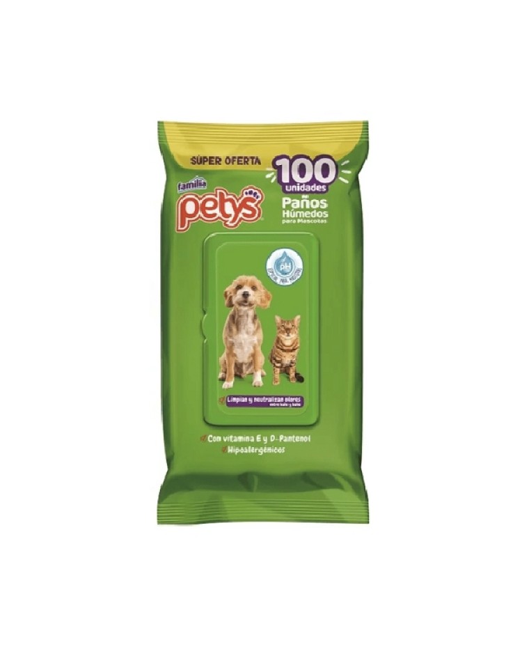 Pañitos Petys 100 Unidades