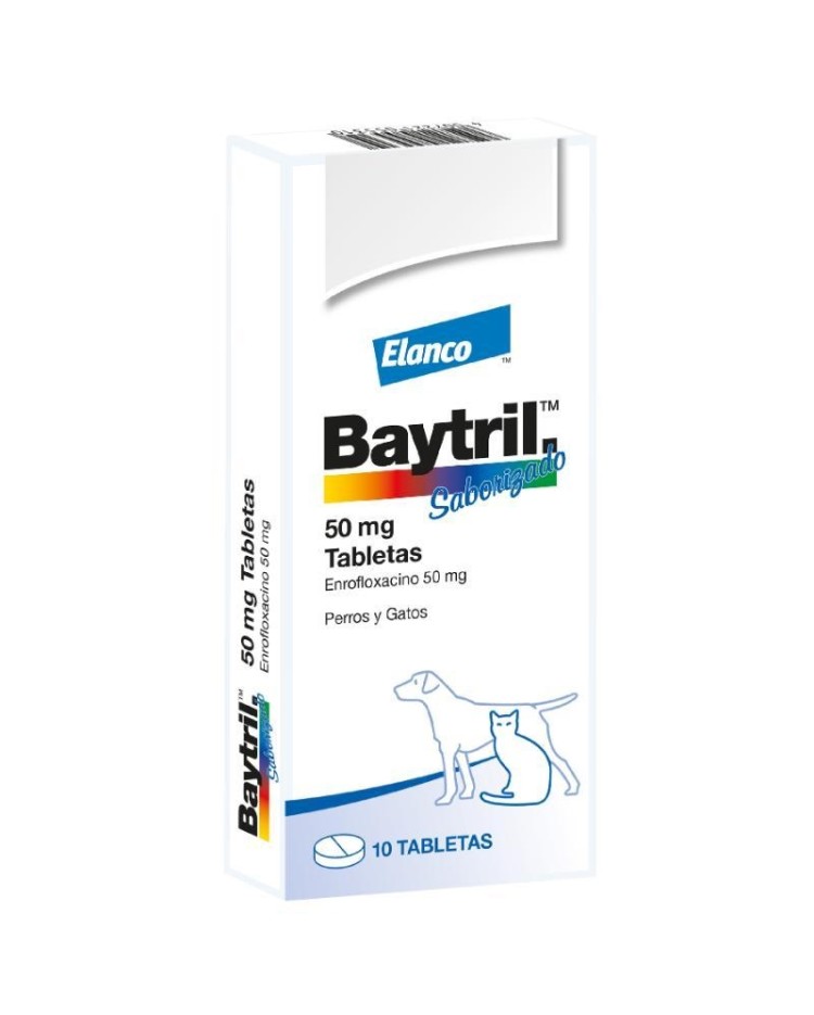 Baytril 50 Mg Tableta X 1 Unid