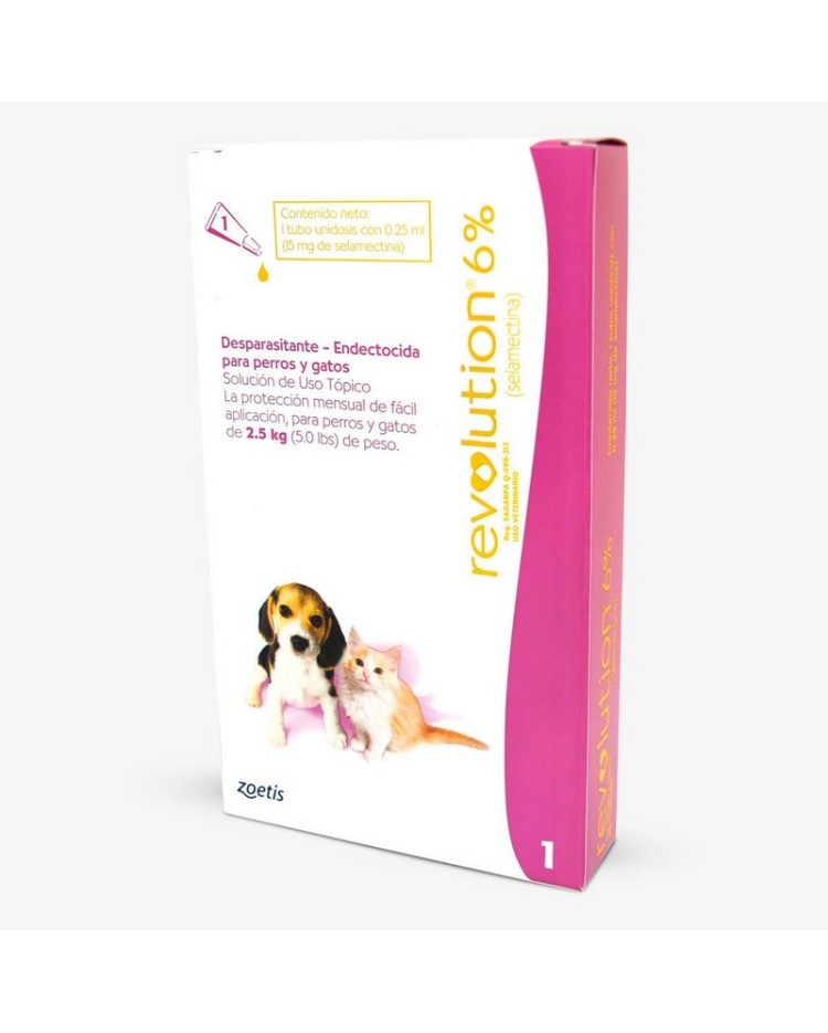 Revolution Perros Y Gatos 0 A 2,5 Kg Rosado