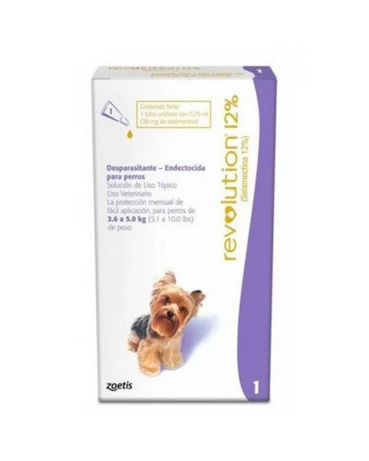 Revolution Perros 2,6 A 5 Kg Lila