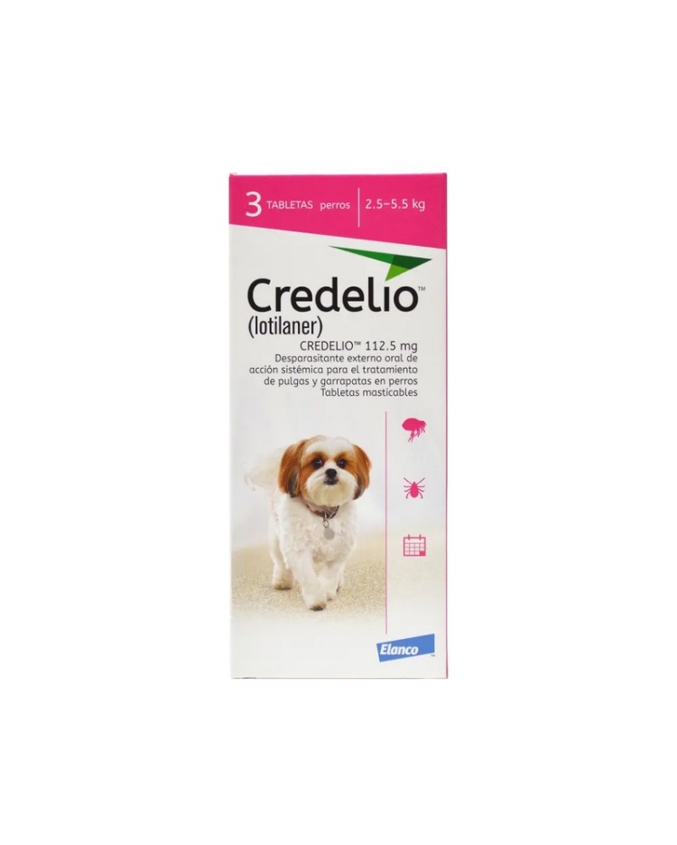 Credelio 2,5 - 5,5 Kg Tableta X 1 Unid