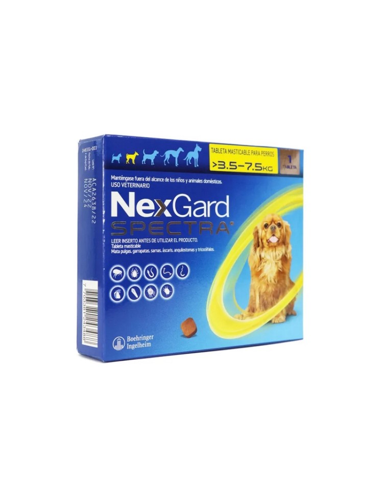 Nexgard Spectra 3,5 Kg - 7,5 Kg