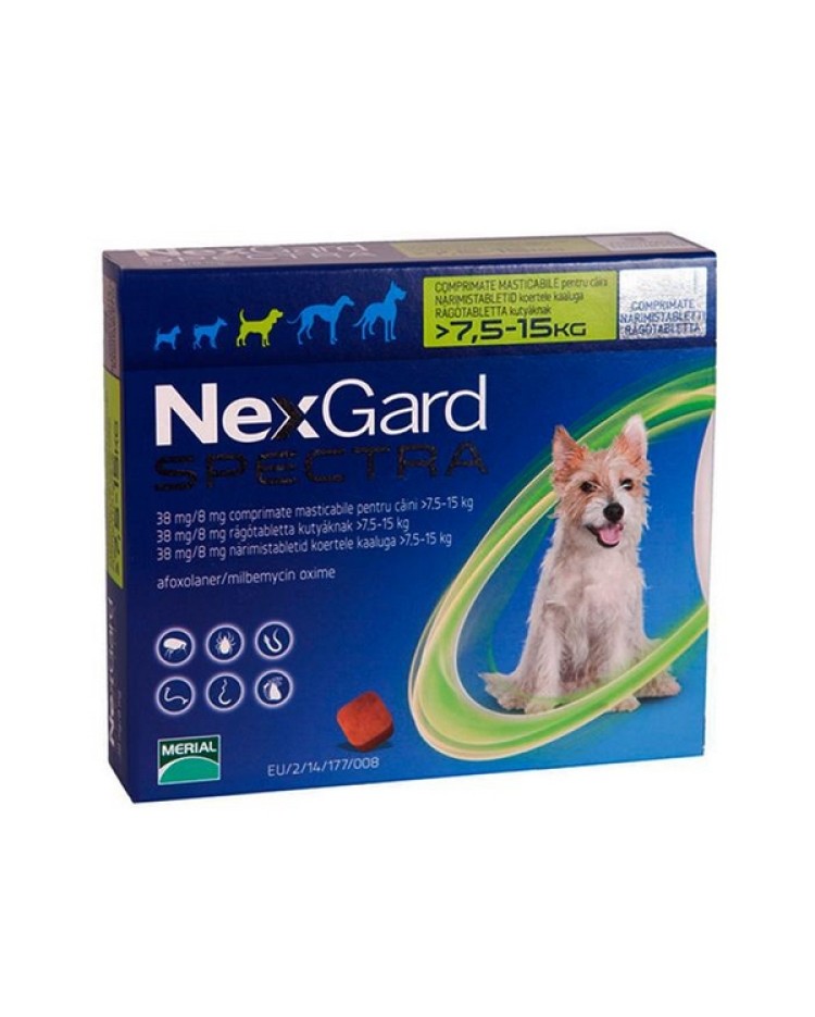 Nexgard Spectra 7,5 Kg - 15 Kg