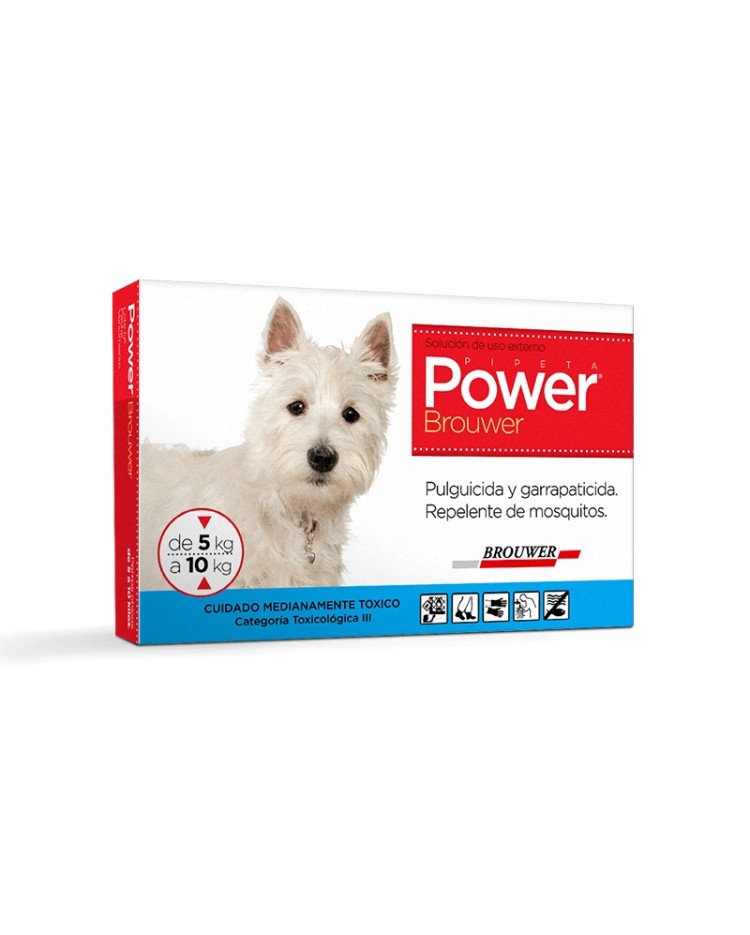 Power Brower Perro 5 - 10 Kg Rojo