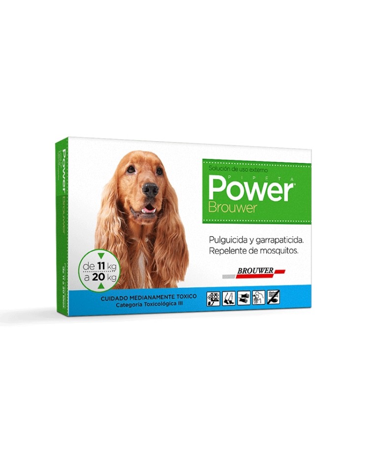 Power Brower Perro 11 - 20 Kg Verde